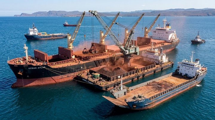 Sourcing Floating Crane Barges & LCTs in 2026: Mining Transshipment Guide